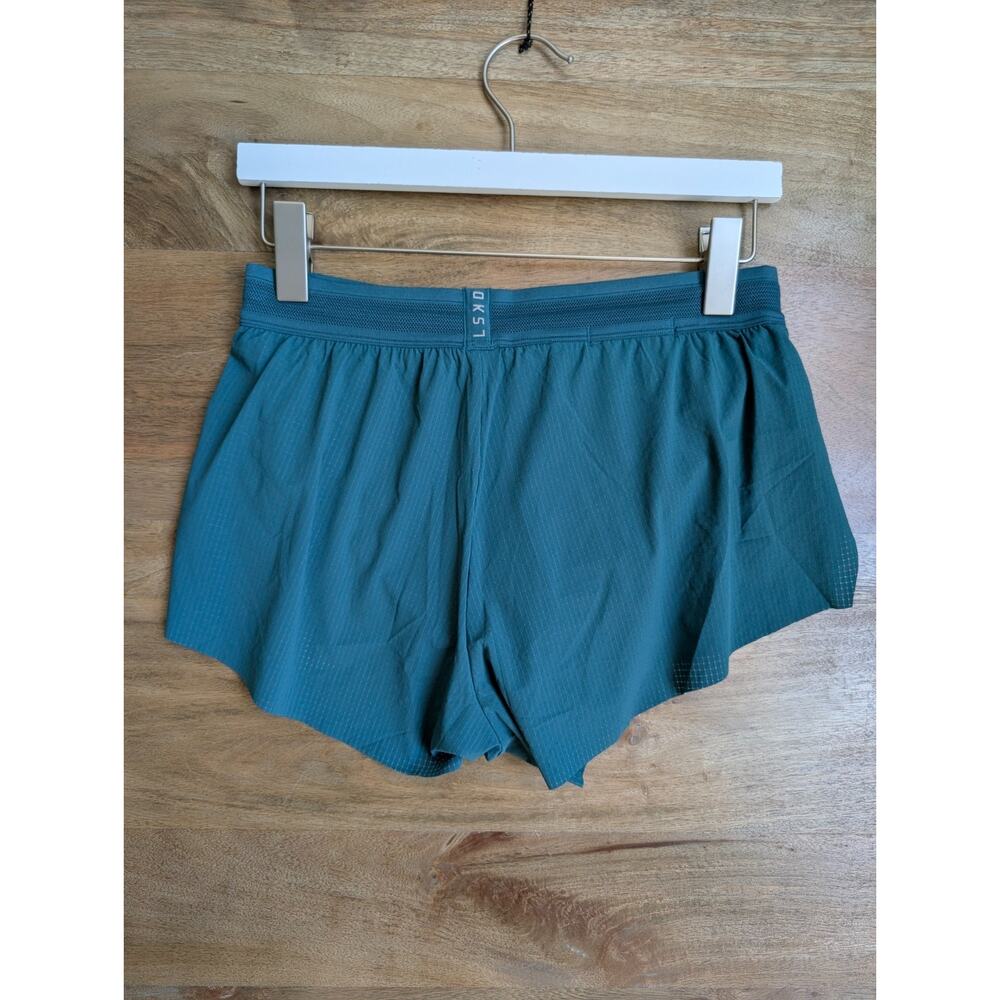 NWT LSKD Accelerate 3" Running Shorts Womens Small Teal Lined Mid Rise WSHT00532 - Picture 2 of 4